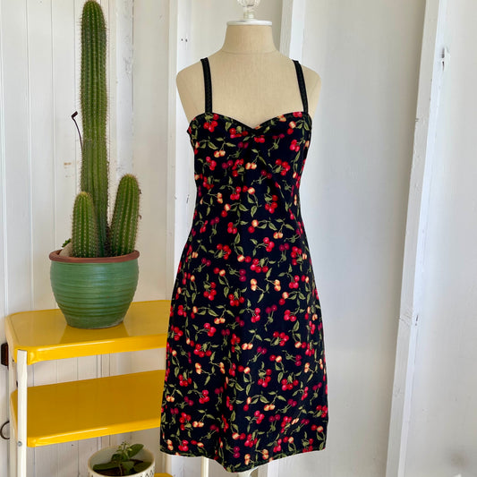 Homemade Women's Cherry Print Mini Dress