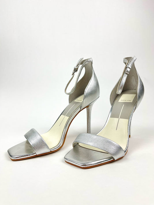 Dolce Vita Women's Silver Ankle Strap Heel